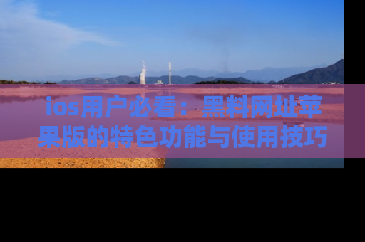 ios用户必看：黑料网址苹果版的特色功能与使用技巧详解