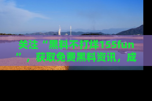 关注“黑料不打烊155fun”，获取免费黑料资讯，成为吃瓜达人不再难！