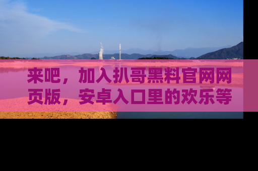 来吧，加入扒哥黑料官网网页版，安卓入口里的欢乐等着你！