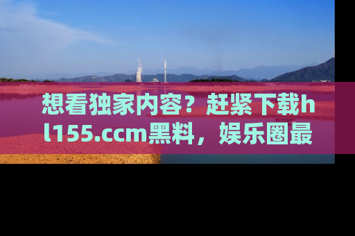 想看独家内容?赶紧下载hl155.ccm黑料,娱乐圈最劲爆的新闻一手掌握!