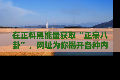 在正料黑能量获取“正宗八卦”,网址为你揭开各种内幕故事!